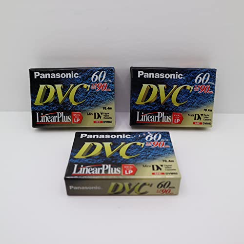 Panasonic AY-DVM60EJ3 MiniDV Tapes (60 Minute, 3 Pack)