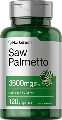 Horbäach Saw Palmetto Extract | 120 Capsules | Non-GMO and Gluten Free Formula | from Saw Palmetto Berries
