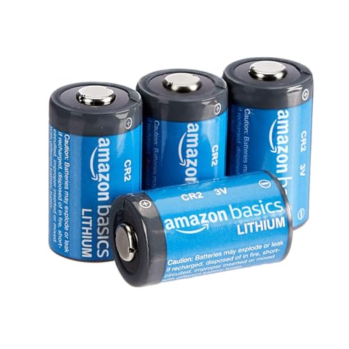 Amazon Basics Non-Rechargeable Lithium CR2 3 Volt Batteries, 4 Count