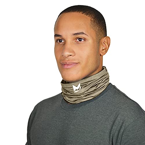 MISSION Cooling 12-in-1 Neck Gaiter, Sand - Lightweight & Durable - Cools Up to 2 Hours - UPF 50 Sun Protection - Machine Washable