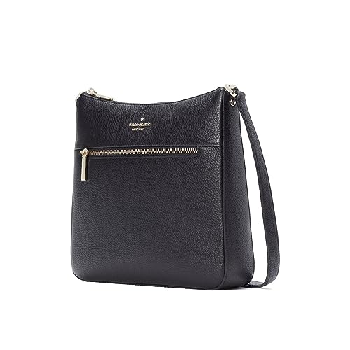 Kate Spade New York crossbody bag for women Leila top zip purse handbag for women, Black001, Medium