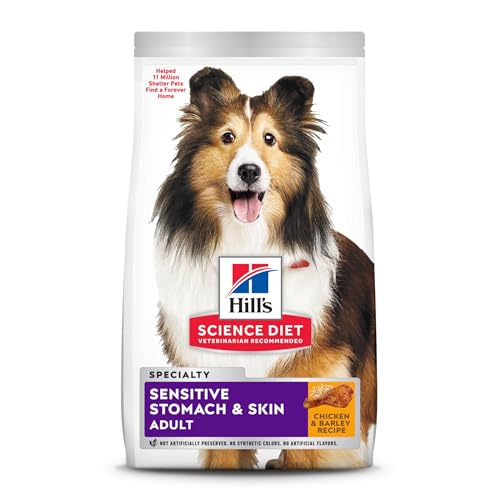 Hill's Pet Nutrition Science Diet Dry Dog Food, Adult, Sensitive Stomach & Skin, Chicken Recipe, 30 lb. Bag