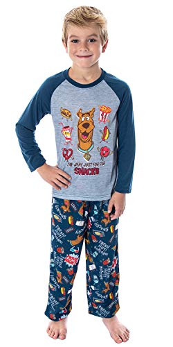 INTIMO Scooby Doo Pajamas Boys Scooby Snacks Kids PJs Set (2X, 18/20)