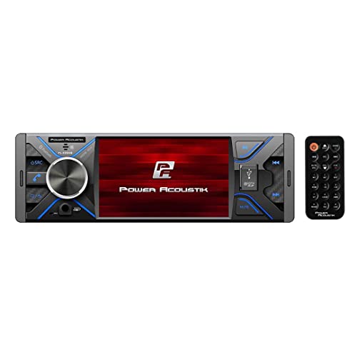 Power Acoustik PL‐430HB PL‐430HB 4.3-Inch Single-DIN in-Dash DVD Receiver with Bluetooth
