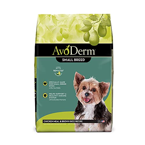 AvoDerm Small Breed Dog Chicken Meal and Brown Rice Formula, 12lb bag