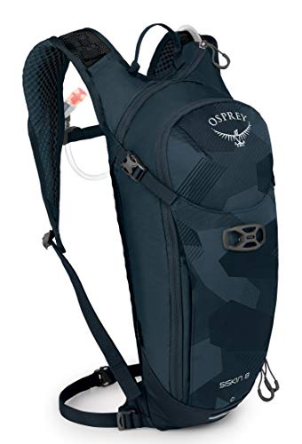 Osprey Siskin 8L Men's Biking Backpack with Hydraulics Reservoir, Slate Blue