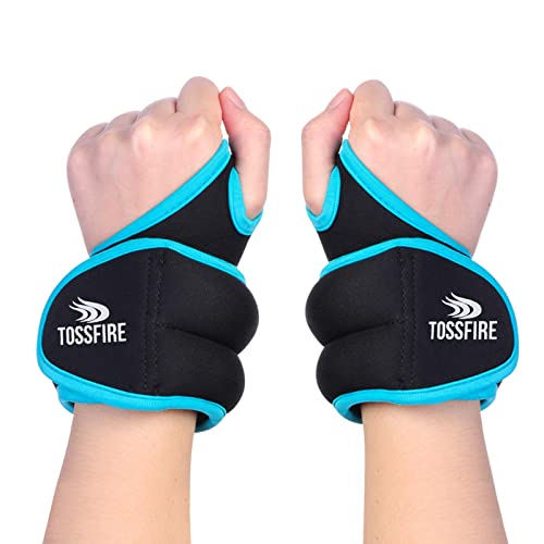 Wrist Weights Set 4lb (2lbs Each) Thumblock Arm Weight for Women and Men, Great for Running Weightlifting Training Gymnastic Aerobic Jogging Cardio Exercises