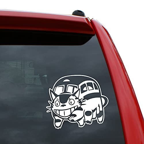 Catbus Vinyl Decal Sticker | Color: White | 5' Tall