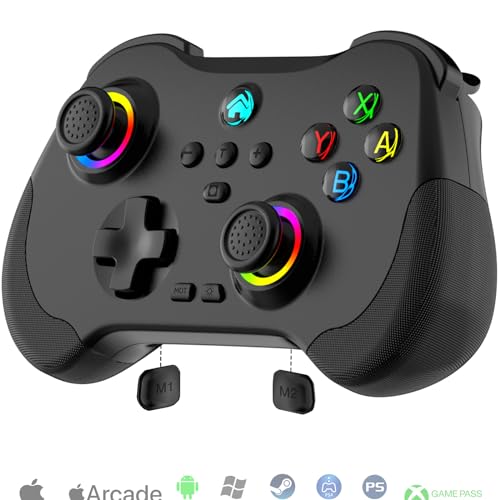 Megadream Gaming Controller for PC/PS4/Switch/iPad/iPhone/Android Gamepad: Supports Cloud Gaming, Streaming on PS5/Xbox/PC, Game Joystick with Hall Trigger/Rocker, Back Button/Turbo, Direct Play, COD