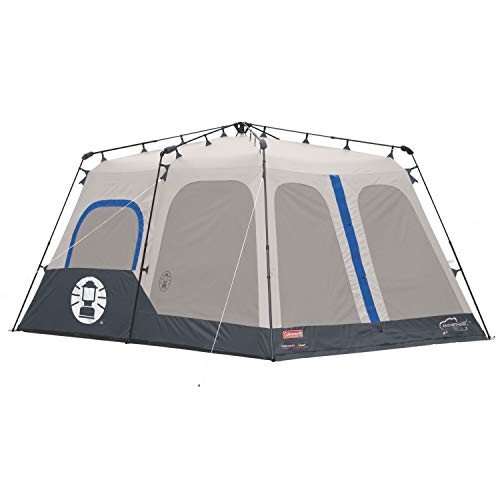 Coleman Camping Tent with Instant Setup, 4/6/8/10 Person Weatherproof Tent with Integrated Rainfly, Double-Thick Fabric, and Included Carry Bag, Sets Up in 60 Seconds
