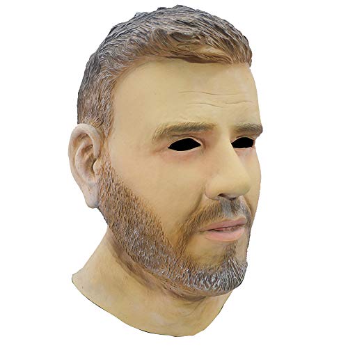 HENGYUTOYMASK Realistic Latex Male Mask Adult Human Look Celebrity Mask Carnival Costume Party Fancy Dress