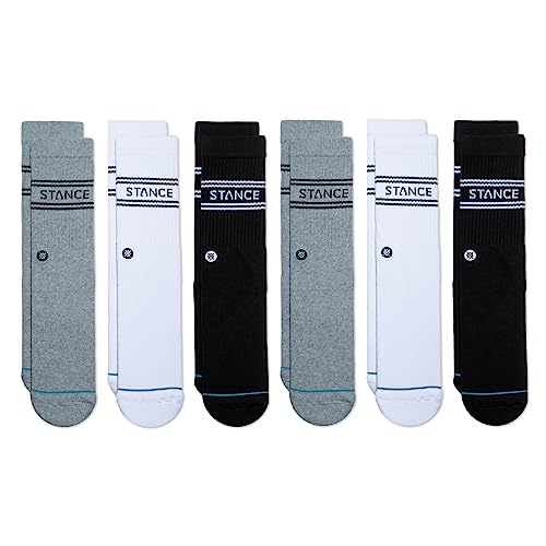 Stance Men's Basic Crew Socks [6 Pack] (Large, Multi)