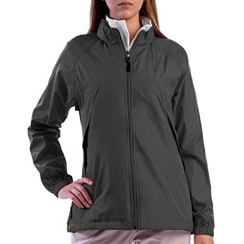 SCOTTeVEST Pack Windbreaker Jacket for Women - 19 Hidden Pockets - Lightweight Water Repellent Coat for Travel & More (Gray, X-Large)