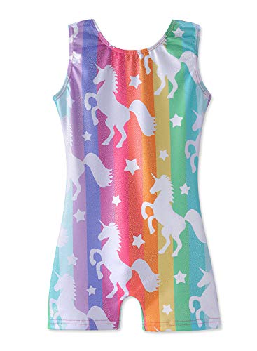 HOZIY Leotards for Girls Gymnastics Unicorn 5t Size 5-6 Years Old Sparkly Dance Outfit