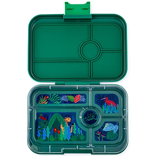 Yumbox Tapas 4.2 Cups Bento Lunch Box: Leakproof 4-Compartment Design - Perfect for Healthy and Portion Perfect Meals for Adults & Bigger Kids (Greenwich Green)