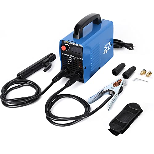 ARC Welder, 200Amp 110V Welding Machine IGBT Inverter Hot Start Portable Welder With LCD Display, Fits 4.2 MM Welding Rod Equipment With Accessories