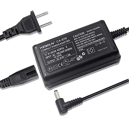 HZQDLN CA-570 Adapter/Charger for Canon R60 ZR65MC ZR70MCDC10 DC100 DC19 DC20 DC21 LEGRIA HF G30 XA10 XA20 XA25 XC10 Canon EOS 5D EOS 40D EOS 50D Elura 60 Elura 65 Elura 70 Elura 80 Elura