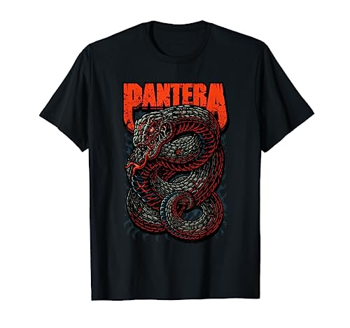 Pantera Venomous Official T-Shirt - Classic Fit, Crew Neck, Short Sleeve, Adult, Black