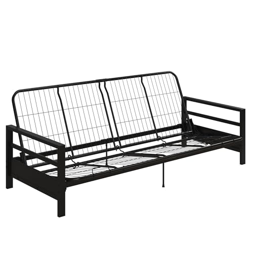 DHP Miles Metal Futon Frame, Black