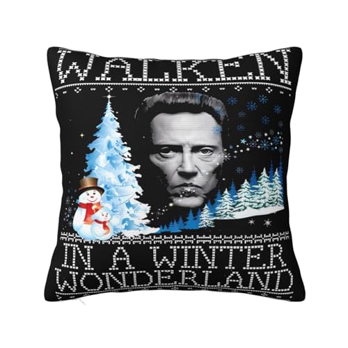 ADPAAR Christopher Walken Pillow Cases Throw Pillow Cover Decorative Square Cushion for Sofa Bed Couch Home Decor 20'X20'