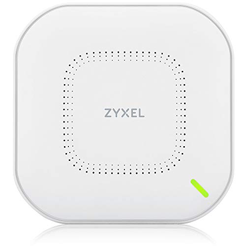 Zyxel True WiFi 6 AX3000 Multi-Gigabit Business Access Point | 2.5G Uplink & 1 GbE Passthrough | Mesh, Seamless Roaming, Captive Portal | Hybrid Cloud | POE+ Support | AC Adapter Included | NWA210AX