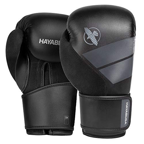 Hayabusa S4 Boxing Gloves for Men and Women - Black, 12 oz