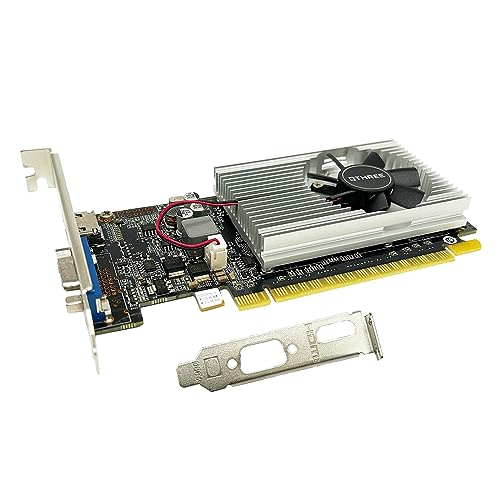 QTHREE Geforce 210 1024 MB DDR3 Graphics Card,64 Bit,VGA,HDMI,Low Profile Computer GPU,PC Video Card,PCI Express 2.0x16,Low Power,Plug and Play