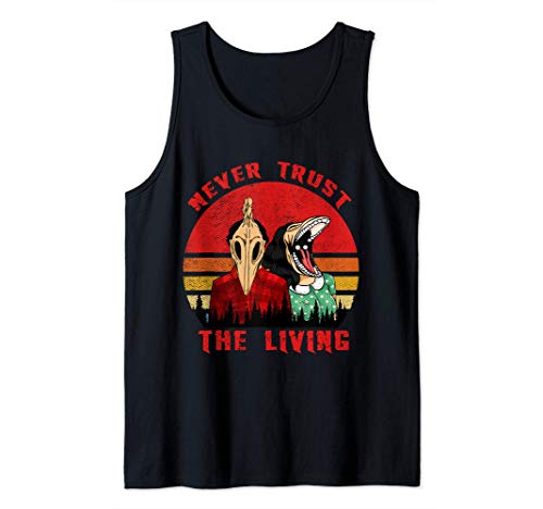Retro Vintage Never trust the living creepy Goth grunge emo Tank Top