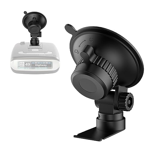 Windshield Radar Detector Mount, Suitable for Escort MAX, MAX 2, 2015-2019 MAX360 Radar Suction Cup Mounting Base, with Sliding Plate Connection(Not Applicable to MAX 3 and MAX360C Model