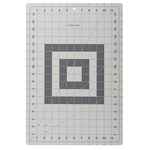 Fiskars 12x18 Inch Cutting Mat (12-83707097J) , Gray