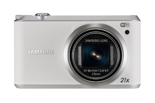 Samsung WB350F 16.3MP CMOS Smart WiFi & NFC Digital Camera with 21x Optical Zoom and 3.0' Touch Screen LCD and 1080p HD Video (White)