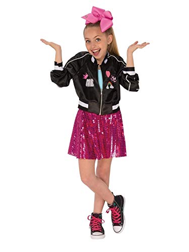 Rubies JoJo Siwa Bomber Jacket with Skirt and Bow Child's Costume, Medium