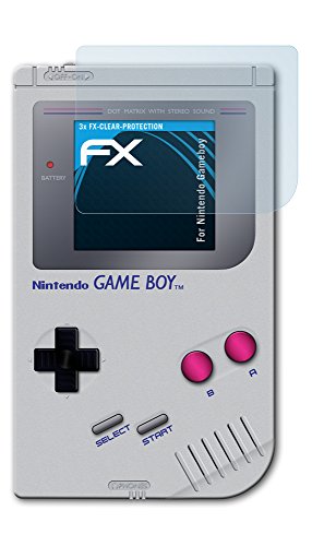 atFoliX Screen Protection Film compatible with Nintendo GameBoy Screen Protector, ultra-clear FX Protective Film (3X)