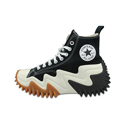 Converse Women's Gymnastics Shoes Sneaker, Black White Gum Honey, 8