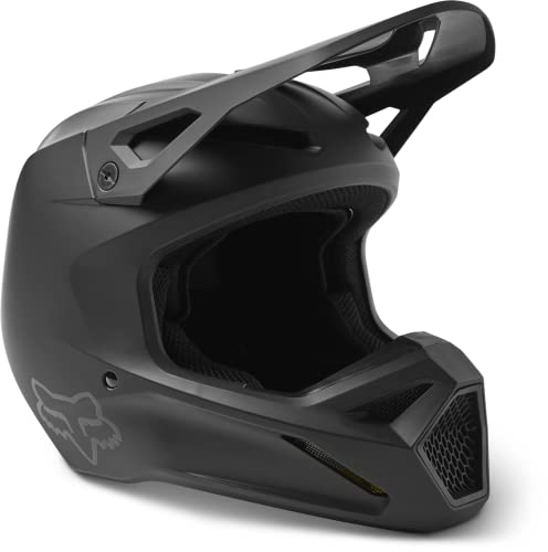 Fox Racing V1 Motocross Helmet, Matte Black, Medium