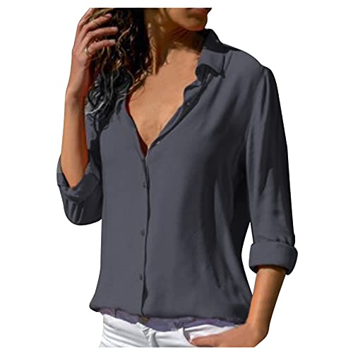 Prime Early Access Deals for Prime Members Tops for Women Casual Summer Trendy Fall Business Casual Clothes for Women Stretch Striped Tops Winter Sleeves Womens T-Shirts Cotton Womens Fashion Grey