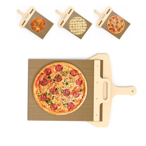 DASZERX Pizza Smart Slider, Sliding Magic Pizza Peel Slider, Pizza Paddle With Handle - Sliding Pizza Shovel Slide