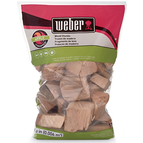 Weber Apple Wood Chunks, for Grilling and Smoking, 4 lb.