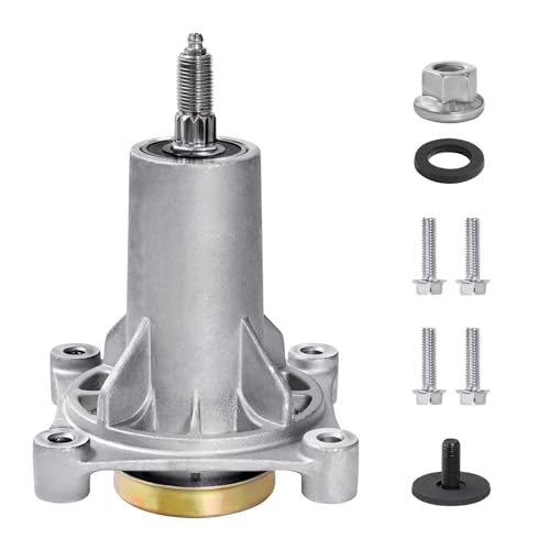 Parts Camp Spindle Assembly 532187281 532187292 567253301 587819701 587125401 Replaces Ariens 21546238/21546299 AYP 187292/192870 Husqvarna 532 18 72-81/532 18 72-92 mandrel assembly, Gray