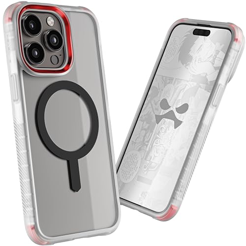 Ghostek Covert iPhone 15 Pro Max Case Clear - Compatible with Apple MagSafe, Silicone Fusion, Slim Fit Shockproof Phone Cover (6.7 Inch, Clear)