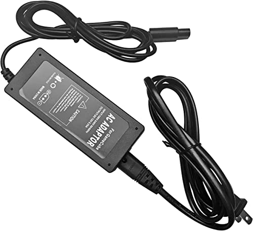 GameCube Power Cord for Nintendo NGC Console System - 12V AC Adapter, AV Cable, DC Power Supply, OEM Replacement Charger for Game Cube & Nintendo 64