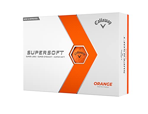 Callaway Golf Supersoft Golf Balls (2023 Version, Orange)