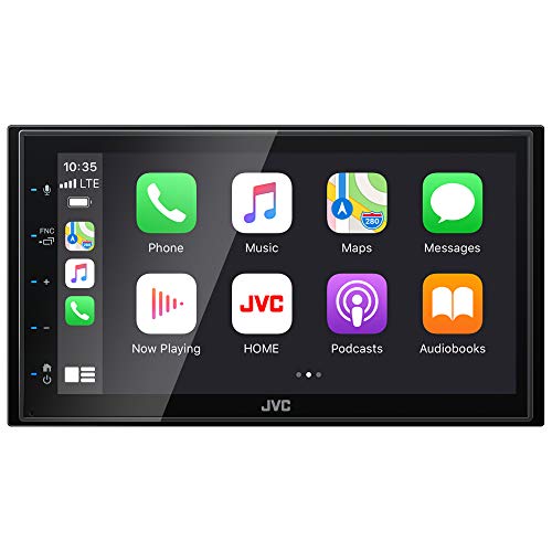 JVC KW-M560BT Apple CarPlay Android Auto Multimedia Player w/ 6.8' Capacitive Touchscreen, Bluetooth Audio and Hands Free Calling, MP3 Player, Double DIN, 13-Band EQ, SiriusXM, AM/FM Car Radio