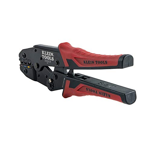 Klein Tools 3005CR Wire Crimper Tool, Ratcheting Insulated Terminal Crimper for 10 to 22 AWG Wire