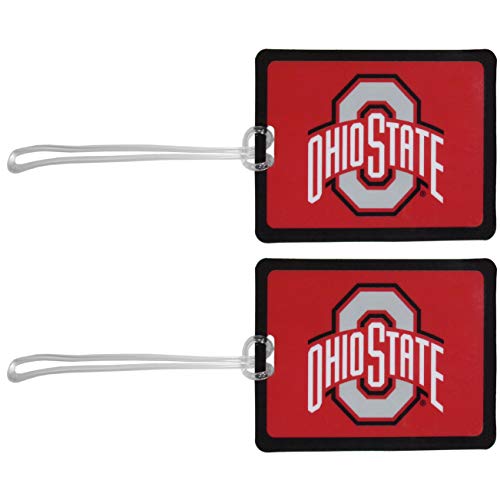 NCAA Ohio State Buckeyes Vinyl Luggage Tag, 2pk, Red