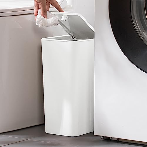 Bathroom Small Trash Can with Lid, Slim Garbage Bin Wastebasket with Lid for Bedroom, Office, Kitchen, Craft Room, Fits Under Desk/Cabinet/Sink Deals of The Day Lightning Deals My Orders Placed