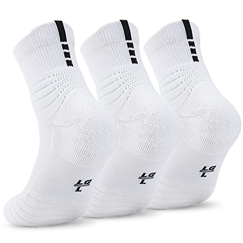 Disile Elite Basketball Socks, Cushioned Athletic Sports Crew Socks for Men & Women…
