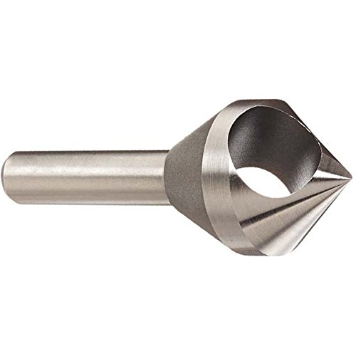 KEO 53512 Cobalt Steel Single-End Countersink, Uncoated (Bright) Finish, 82 Degree Point Angle, Round Shank, 5/16' Shank Diameter, 1/2' Body Diameter