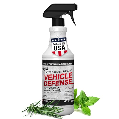 Exterminators Choice - Rodent Defense Spray for Cars and Trucks - Non-Toxic Deterrent for Pest Control - Repels Mice and Rats - Vehicle Protection - Safe for Kids and Pets (32 Ounce)…