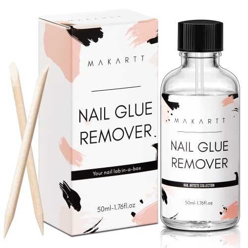 Makartt Nail Glue Remover for Acrylics, Press Ons - 50ML Debonder Without Acetone, Can't Remove Gel Polish